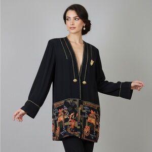 Authentic Vintage Dorothy Schoelen Platinum Art Jacket • Made in USA